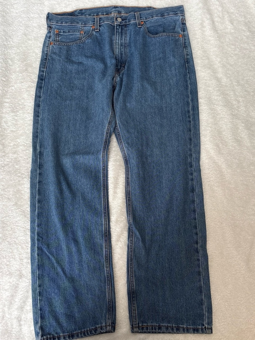 Levi's 505 blue denim jeans W38 L32 #denim #classic